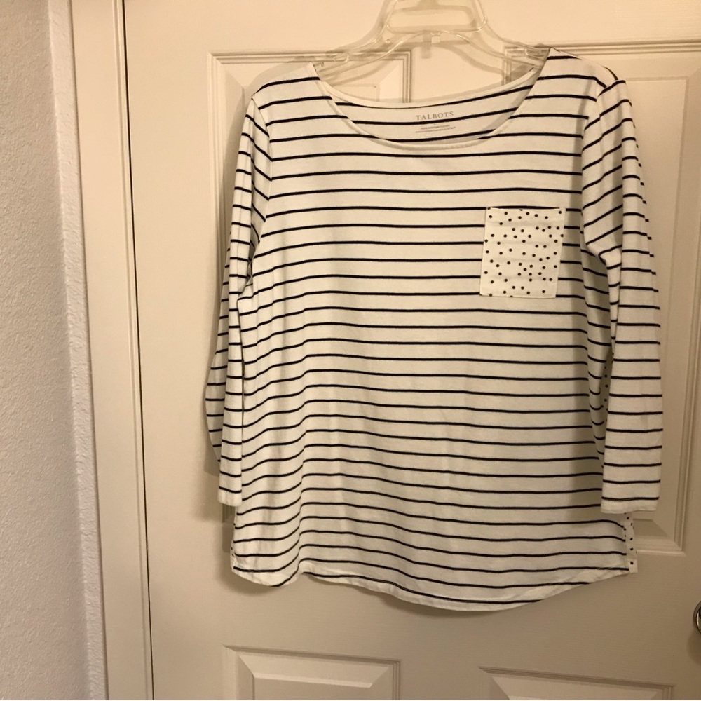 Talbots striped T-shirt large